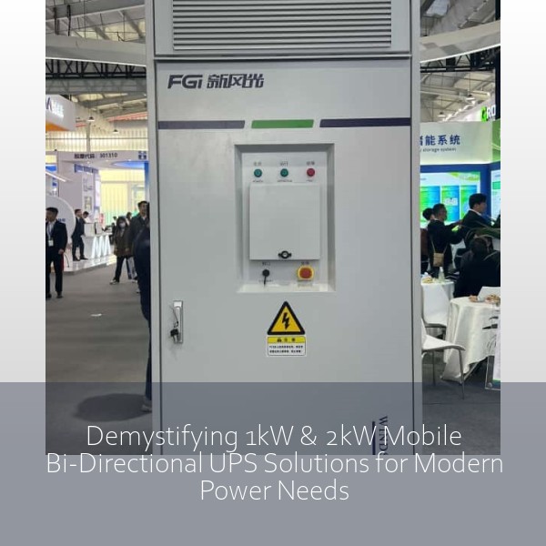 Demystifying 1kW & 2kW Mobile Bi-Directional UPS Solutions for Modern Power Needs